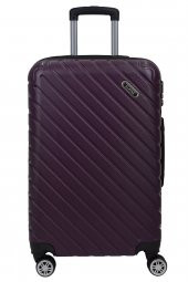 4lü Valiz Seti Elatae Pro Abs Valiz Büyük - Orta - Kabin Boy ve Makyaj Mor 1001 thumbnail 2