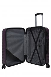 4lü Valiz Seti Elatae Pro Abs Valiz Büyük - Orta - Kabin Boy ve Makyaj Mor 1001 thumbnail 5