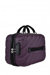 4lü Valiz Seti Elatae Pro Abs Valiz Büyük - Orta - Kabin Boy ve Makyaj Mor 1001 thumbnail 8