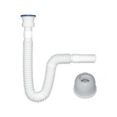 Lavabo-Evye Körüklü Rakorlu Sifon 70 cm ve Adaptör Takoz Conta - 1