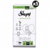 SLEEPY BEBEK NATURAL 1(NO) 42 Lİ NEWBORN 5 ADET - 1