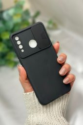 Huawei P30 Lite Uyumlu Kamera Koruma Slider Kapaklı Silikonlu Telefon Kılıfı thumbnail 5