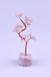 Pembe Kuvars Doğal Taş Tel Sarmalı Ağaç thumbnail 1