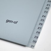 Gen-Of Ayraç Seperatör 1-31 Rakamlı (GEN-1300) - 3