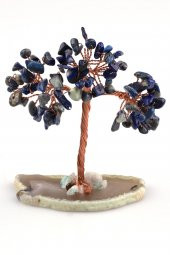 Lapis Lazuli Doğal Taş Tel Sarmalı Ağaç - 2