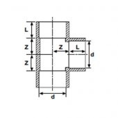 PVC YAPIŞTIRMA MUFLU TE ( Ø 225 ) ( 1 ADET ) - 2