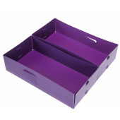Y10-052F2 ÇEKMECE İÇİ DÜZENLEYİCİ 2 ADET KUTU MOR 30X15X7CM - 3