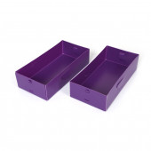 Y10-052F2 ÇEKMECE İÇİ DÜZENLEYİCİ 2 ADET KUTU MOR 30X15X7CM - 4