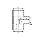 PVC YAPIŞTIRMA MUFLU İNEGAL TE ( Ø 50X50X32 ) ( 1 ADET ) - 2
