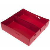 Y10-052F3 ÇEKMECE İÇİ DÜZENLEYİCİ 2 ADET KUTU KIRMIZI 30X15X7CM - 2