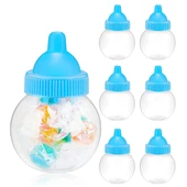 12 Adet 5x8cm Plastik Biberon Kutu Yuvarlak Düz - 1