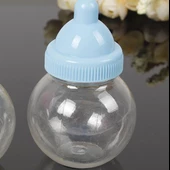 12 Adet 5x8cm Plastik Biberon Kutu Yuvarlak Düz - 5