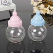 12 Adet 5x8cm Plastik Biberon Kutu Yuvarlak Düz - 3