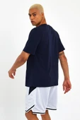 Süperlife Erkek Bisiklet Yaka Oversize Fit Baskılı Tişort spr23TS001 - 10