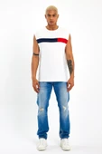 Süperlife Erkek Bisiklet Yaka Regular Fit Garnili Tişort SPR23AT346 - 4