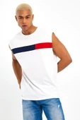 Süperlife Erkek Bisiklet Yaka Regular Fit Garnili Tişort SPR23AT346 - 7