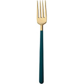 Jumbo Paint Mat Green Gold 6 Kişilik 24 Parça Tatlı Çatal Kaşık Bıçak Takımı - 4