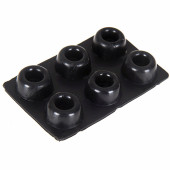 G314  KAPI KULPU ÇARPMA ÖNLEYİCİ TAMPON 6 LI SET 2X2X1CM - 2
