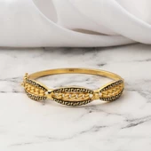 Versage Gurmet 14 Ayar Altın Kelepçe Bilezik - 3