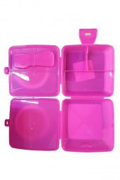 Lol Beslenme Kutusu Pembe 4 Bölmeli Lol Kız Figürlü 1 Adet Yemek Saklama Kabı Beslenme Çantası - 2