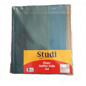 a4 hazır defter kabı 5adet 5 renk - 1