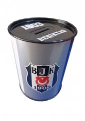Beşiktaş Metal Kumbara Orta Boy Orjinal Lisanslı 1 Adet Bjk Kumbara Taraftar Kumbara Kara Kartal 12x9 cm - 1