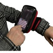 Motobros Motosiklet Kola Takılan Çantalı Telefon Tutucu Kol Telefon Tutucu 6.7" E Kadar Kırmızı Renk - 1
