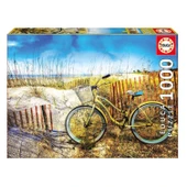 Educa 1000 Parça Yapboz Sahilde Bisiklet Educa Puzzle Yapıştırıcısı Dahil - 1