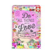 Educa 500 Parçalı Yapboz Do All The Things With Love Educa Puzzle Yapıştırıcısı Dahil - 1