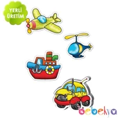 Baby Puzzle Büyük Parçalı Eğitici Bebek Yapbozu Erken Çocukluk Dönemi İlk Yapbozum Serisi Taşıtlar - 2
