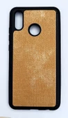 Huawei P20 Lite Uyumlu Kumaş Baskılı Yumuşak Ve Esnek Kılıf Gold - 1