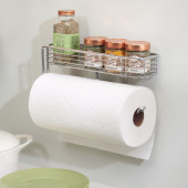 44800ES KAĞIT HAVLULUK VE MALZEME SEPETİ BİRARADA TEZGAH ALTI VE DUVAR MONTAJLI 30x8x13cm - 4