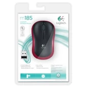 Logitech M185 Kablosuz Mouse Kırmızı 910-002237 thumbnail 1