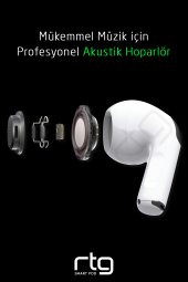 Rtg Eclipse Smartpod Ios ve Android Uyumlu Tws Bluetooth Kulaklık - 7