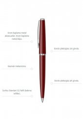 33 Tükenmez Kalem Bordo Kutulu 1 Adet Bordo Vingate Roller Tükenmez Kalem Özel Kutulu - 3