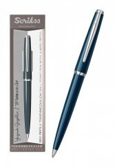 33 Tükenmez Kalem Lacivert Kutulu 1 Adet Lacivert Vingate Roller Tükenmez Kalem Özel Kutulu - 1