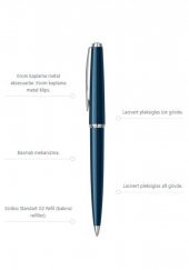 33 Tükenmez Kalem Lacivert Kutulu 1 Adet Lacivert Vingate Roller Tükenmez Kalem Özel Kutulu - 3