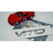 Mercedes Benz ViTO W447 W448 Krom ABS 3M 3D Bagaj Logo Amblem - 5