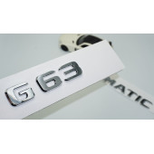 DK Tuning G63 4Matic Bagaj Krom ABS Yazı Logo Benz İle Uyumlu - 1