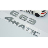DK Tuning G63 4Matic Bagaj Krom ABS Yazı Logo Benz İle Uyumlu - 3