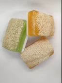 Doğal Kabak Lifli Ballı Eşek Sütü + Keçi Sütü + Aloe Vera 3'lü Sabun - 3