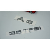 Audi A3 35 TFSi Krom ABS 3M 3D Bagaj Yazı Logo Orjinal Ürün - 2