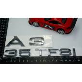 Audi A3 35 TFSi Krom ABS 3M 3D Bagaj Yazı Logo Orjinal Ürün - 4