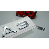 Audi A3 50 TFSi Krom ABS 3M 3D Bagaj Yazı Logo Orjinal Ürün - 1
