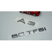 Audi A3 50 TFSi Krom ABS 3M 3D Bagaj Yazı Logo Orjinal Ürün - 2