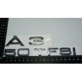 Audi A3 50 TFSi Krom ABS 3M 3D Bagaj Yazı Logo Orjinal Ürün - 4