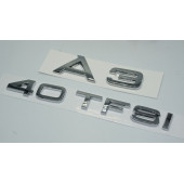 Audi A3 40 TFSi Krom ABS 3M 3D Bagaj Yazı Logo Orjinal Ürün thumbnail 3