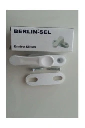 Pencere Emniyet Kilidi Metal Çocuk Kilidi Emniyet Mandalı Beyaz Renk - 1