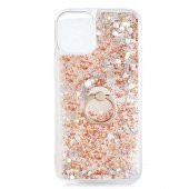 Apple iPhone 12 Mini Kılıf Zore Milce Simli Pullu Yüzüklü Kılıf thumbnail 2