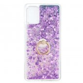 Galaxy A71 Kılıf Zore Milce Simli Pullu Yüzüklü Kılıf thumbnail 4